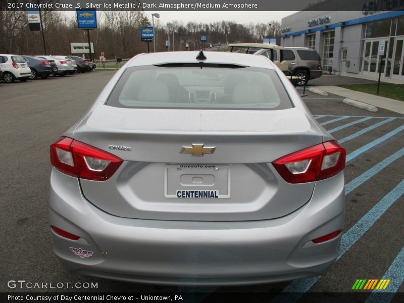 Silver Ice Metallic / Dark Atmosphere/Medium Atmosphere 2017 Chevrolet Cruze LS