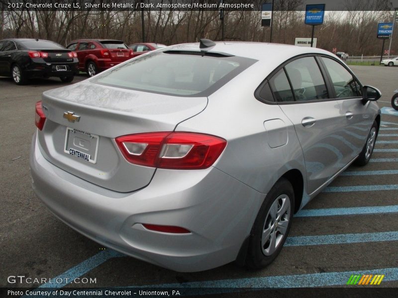 Silver Ice Metallic / Dark Atmosphere/Medium Atmosphere 2017 Chevrolet Cruze LS