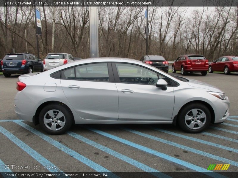 Silver Ice Metallic / Dark Atmosphere/Medium Atmosphere 2017 Chevrolet Cruze LS