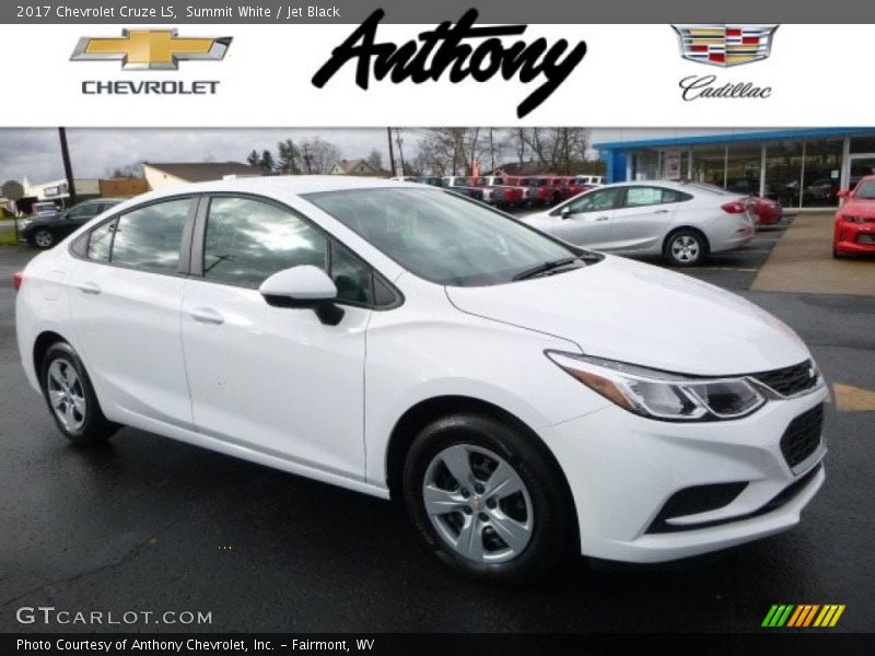 Summit White / Jet Black 2017 Chevrolet Cruze LS
