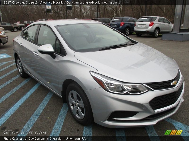 Silver Ice Metallic / Dark Atmosphere/Medium Atmosphere 2017 Chevrolet Cruze LS