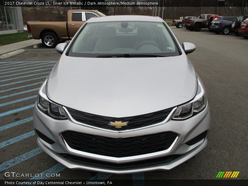 Silver Ice Metallic / Dark Atmosphere/Medium Atmosphere 2017 Chevrolet Cruze LS