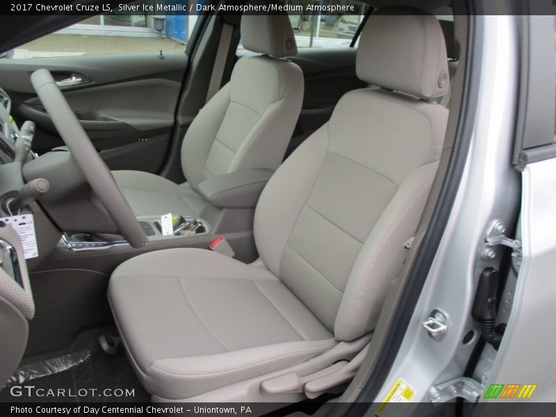 Silver Ice Metallic / Dark Atmosphere/Medium Atmosphere 2017 Chevrolet Cruze LS