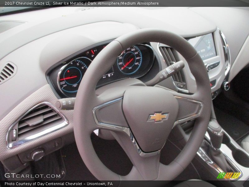 Silver Ice Metallic / Dark Atmosphere/Medium Atmosphere 2017 Chevrolet Cruze LS