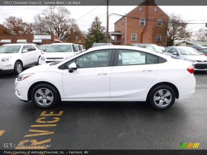 Summit White / Jet Black 2017 Chevrolet Cruze LS
