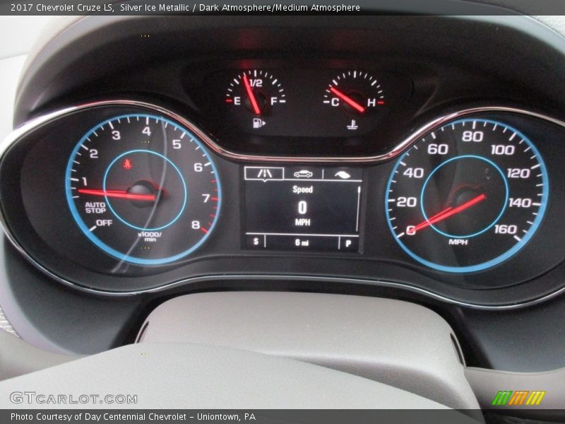 Silver Ice Metallic / Dark Atmosphere/Medium Atmosphere 2017 Chevrolet Cruze LS