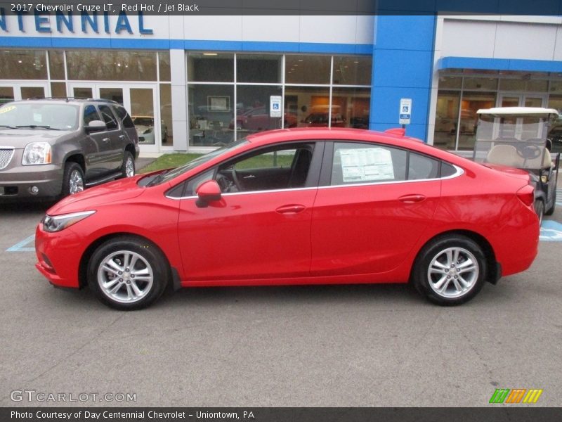 Red Hot / Jet Black 2017 Chevrolet Cruze LT