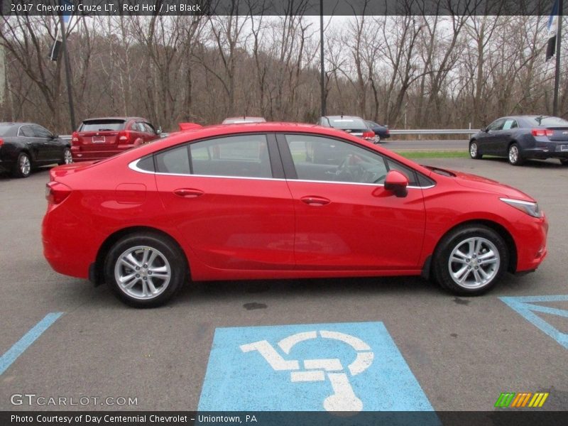 Red Hot / Jet Black 2017 Chevrolet Cruze LT