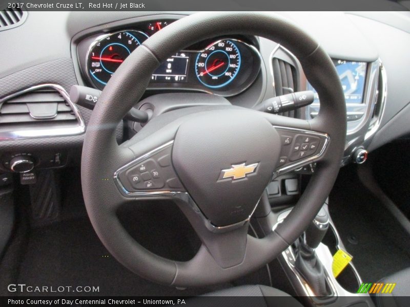 Red Hot / Jet Black 2017 Chevrolet Cruze LT