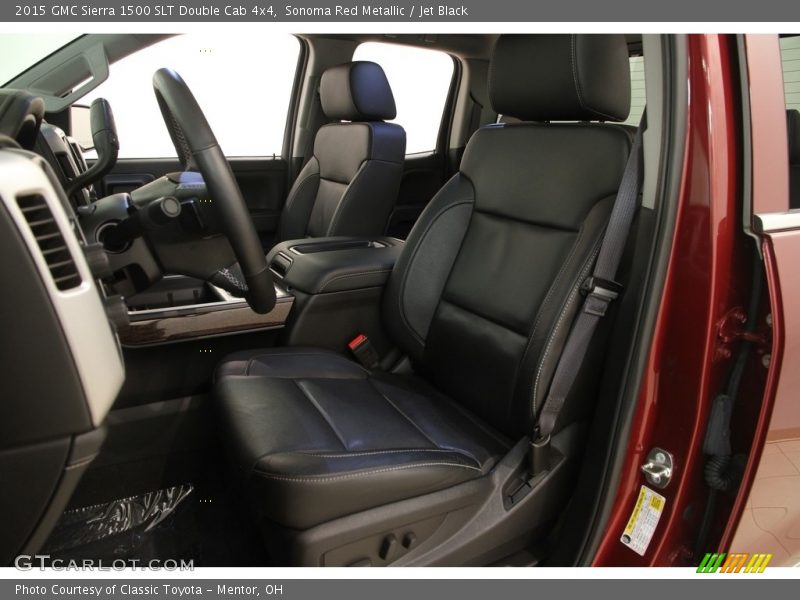 Sonoma Red Metallic / Jet Black 2015 GMC Sierra 1500 SLT Double Cab 4x4