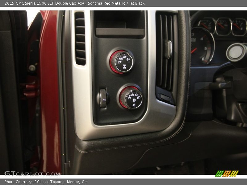 Sonoma Red Metallic / Jet Black 2015 GMC Sierra 1500 SLT Double Cab 4x4