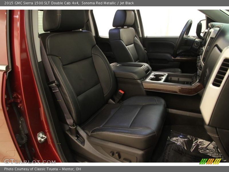 Sonoma Red Metallic / Jet Black 2015 GMC Sierra 1500 SLT Double Cab 4x4