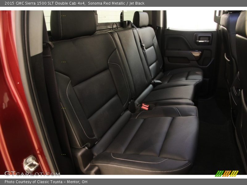 Sonoma Red Metallic / Jet Black 2015 GMC Sierra 1500 SLT Double Cab 4x4