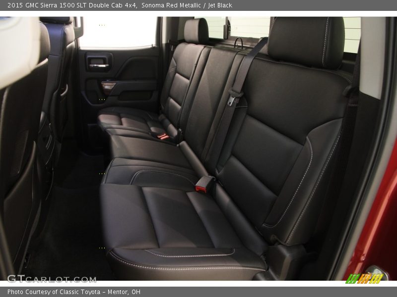 Sonoma Red Metallic / Jet Black 2015 GMC Sierra 1500 SLT Double Cab 4x4