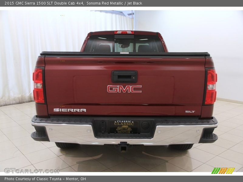 Sonoma Red Metallic / Jet Black 2015 GMC Sierra 1500 SLT Double Cab 4x4