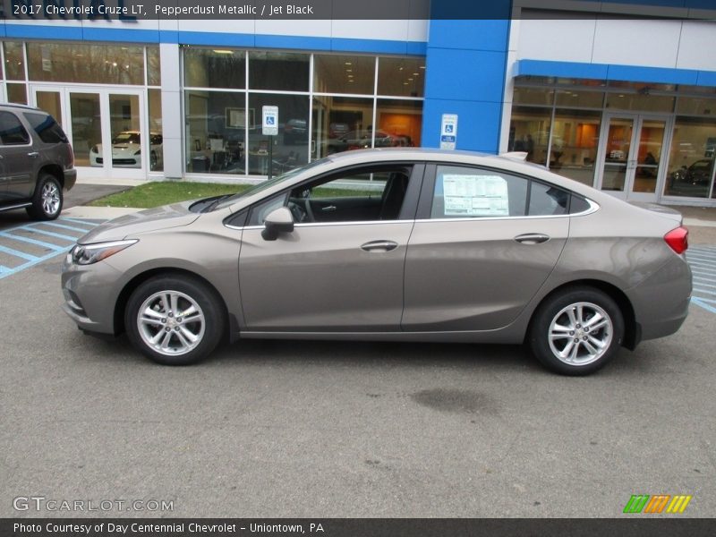 Pepperdust Metallic / Jet Black 2017 Chevrolet Cruze LT