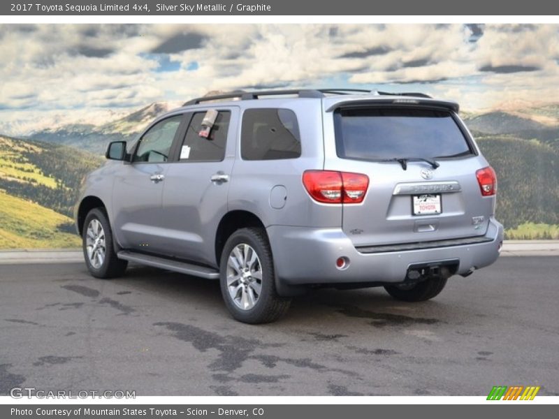 Silver Sky Metallic / Graphite 2017 Toyota Sequoia Limited 4x4