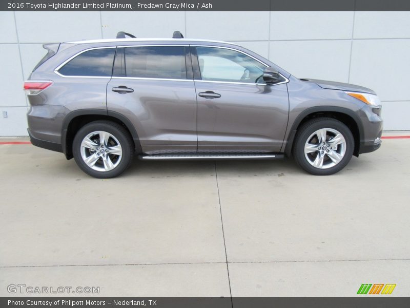 Predawn Gray Mica / Ash 2016 Toyota Highlander Limited Platinum