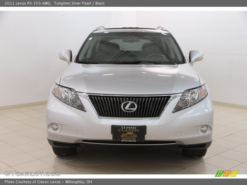 Tungsten Silver Pearl / Black 2011 Lexus RX 350 AWD