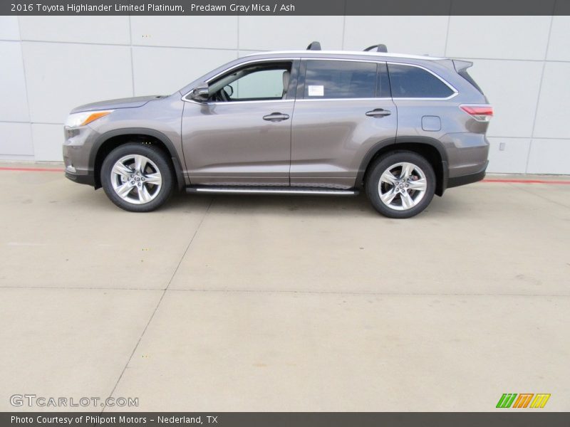 Predawn Gray Mica / Ash 2016 Toyota Highlander Limited Platinum