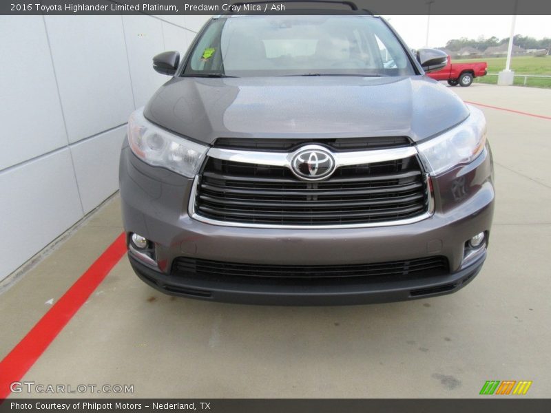 Predawn Gray Mica / Ash 2016 Toyota Highlander Limited Platinum