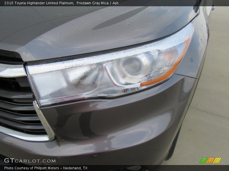 Predawn Gray Mica / Ash 2016 Toyota Highlander Limited Platinum