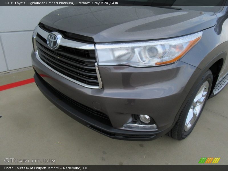 Predawn Gray Mica / Ash 2016 Toyota Highlander Limited Platinum