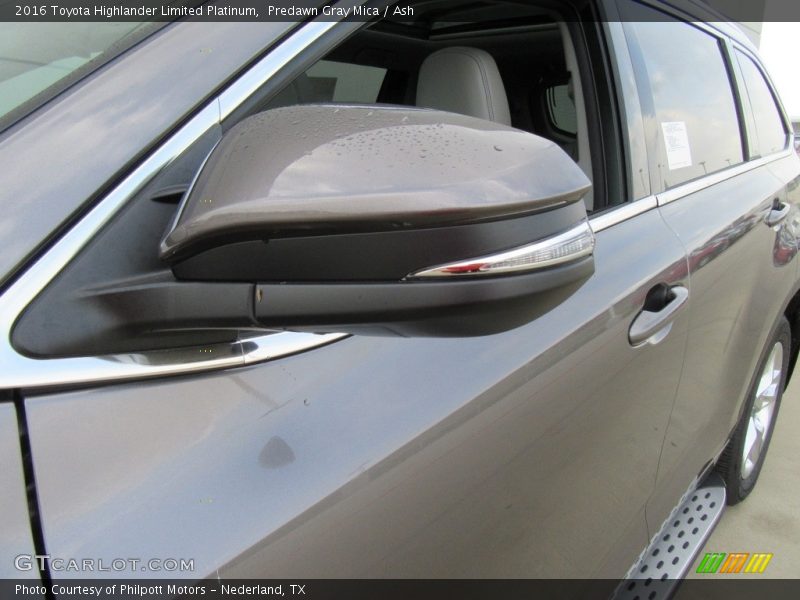 Predawn Gray Mica / Ash 2016 Toyota Highlander Limited Platinum