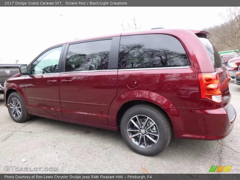 Octane Red / Black/Light Graystone 2017 Dodge Grand Caravan SXT