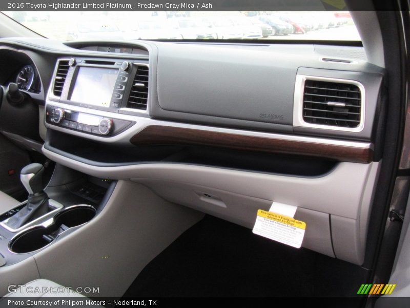 Predawn Gray Mica / Ash 2016 Toyota Highlander Limited Platinum