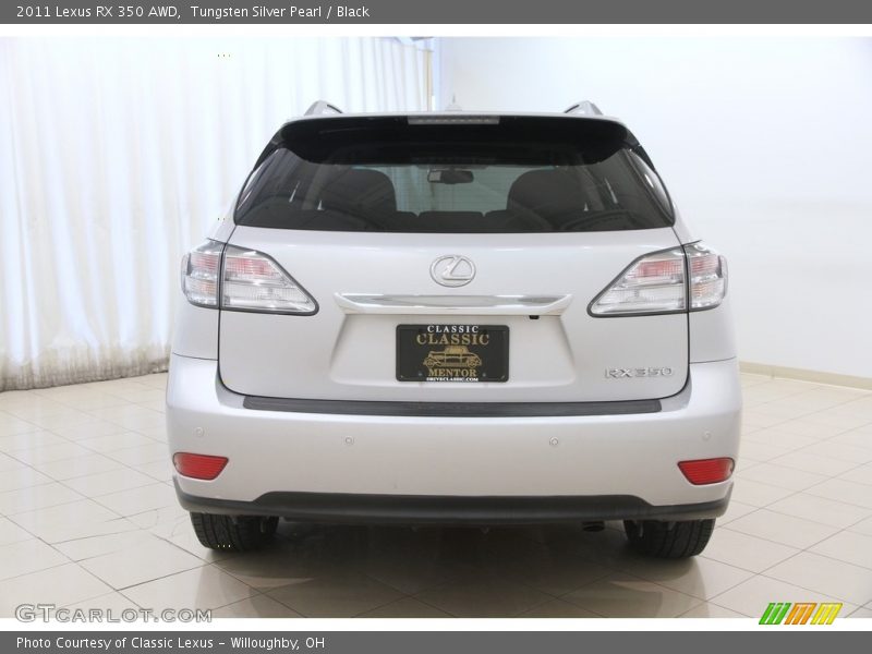 Tungsten Silver Pearl / Black 2011 Lexus RX 350 AWD