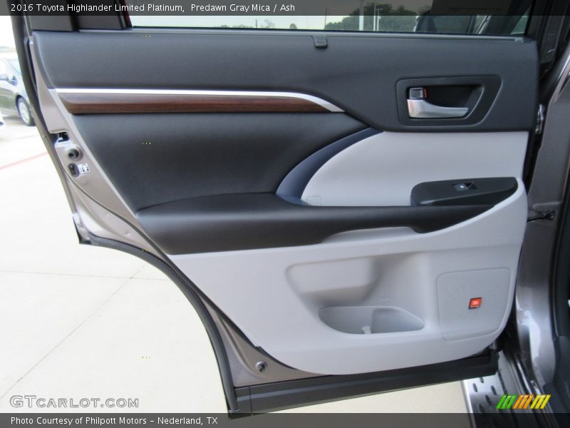 Predawn Gray Mica / Ash 2016 Toyota Highlander Limited Platinum