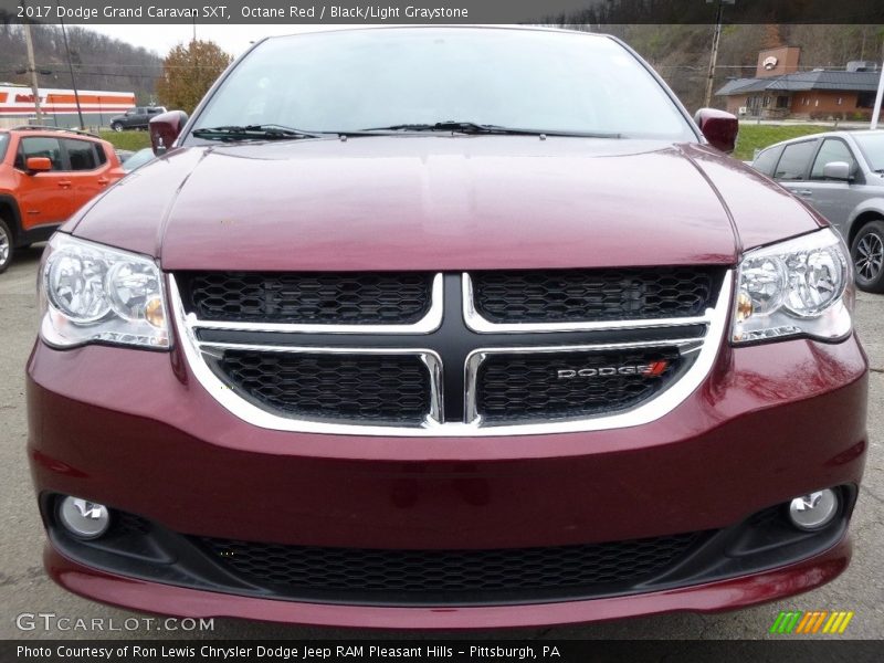 Octane Red / Black/Light Graystone 2017 Dodge Grand Caravan SXT