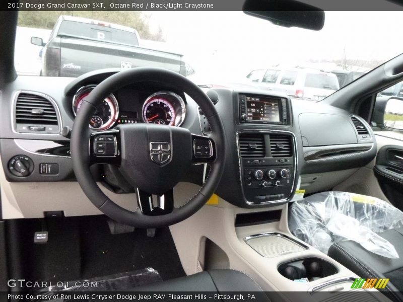 Octane Red / Black/Light Graystone 2017 Dodge Grand Caravan SXT
