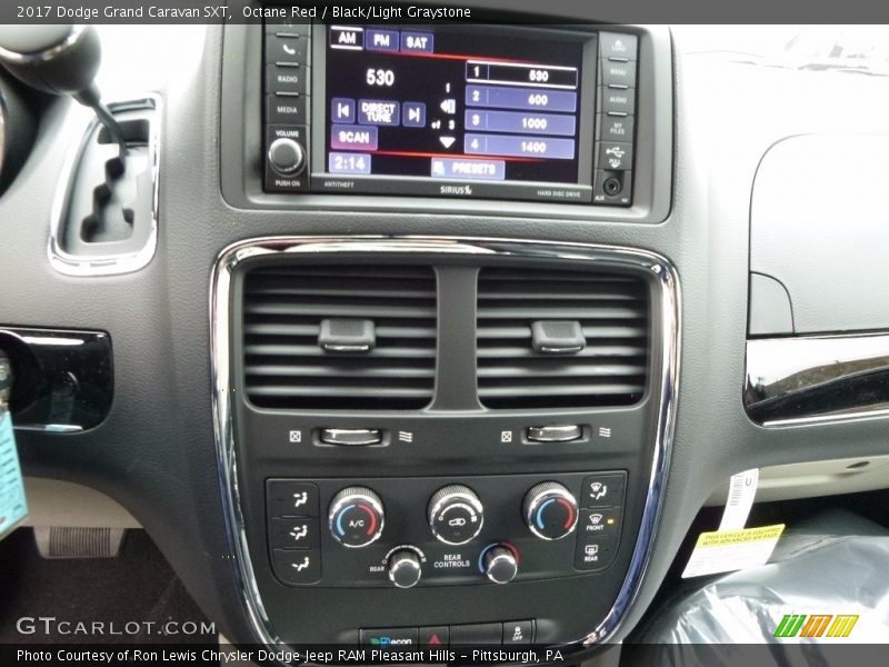 Octane Red / Black/Light Graystone 2017 Dodge Grand Caravan SXT