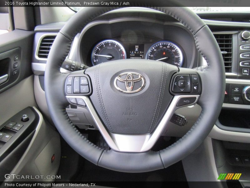 Predawn Gray Mica / Ash 2016 Toyota Highlander Limited Platinum