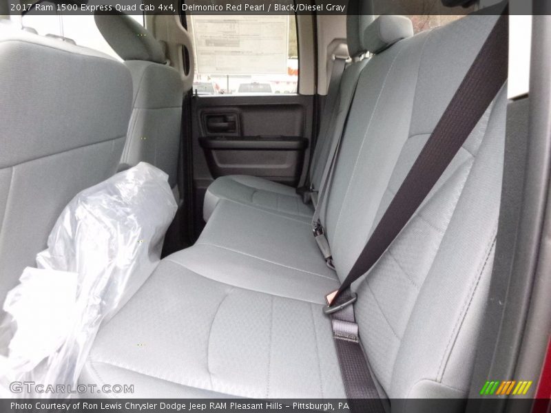 Delmonico Red Pearl / Black/Diesel Gray 2017 Ram 1500 Express Quad Cab 4x4
