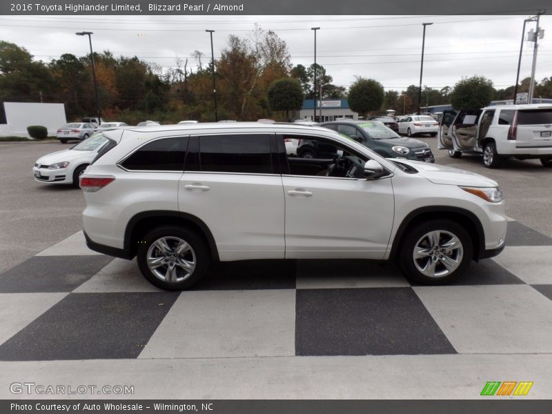 Blizzard Pearl / Almond 2016 Toyota Highlander Limited