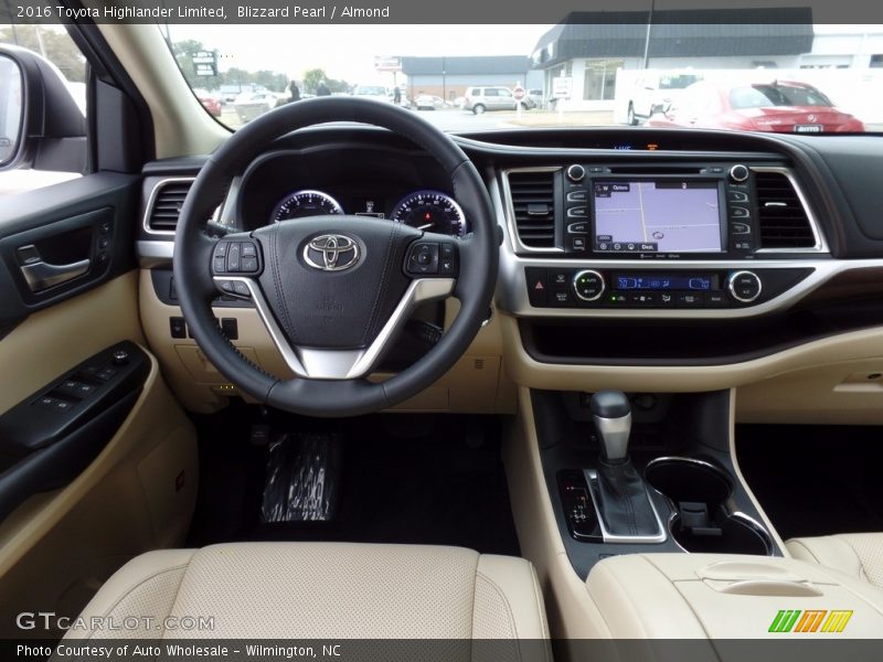 Blizzard Pearl / Almond 2016 Toyota Highlander Limited