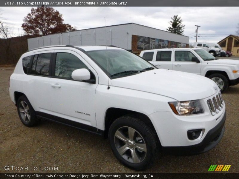 Bright White / Dark Slate Gray 2017 Jeep Compass High Altitude 4x4
