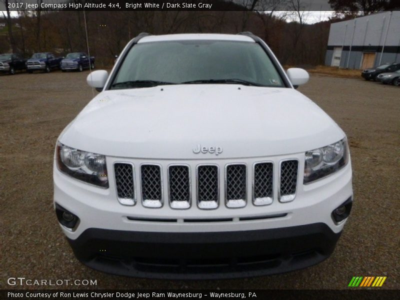 Bright White / Dark Slate Gray 2017 Jeep Compass High Altitude 4x4