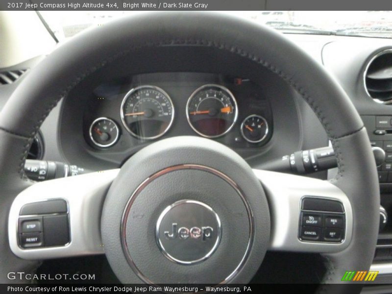 Bright White / Dark Slate Gray 2017 Jeep Compass High Altitude 4x4