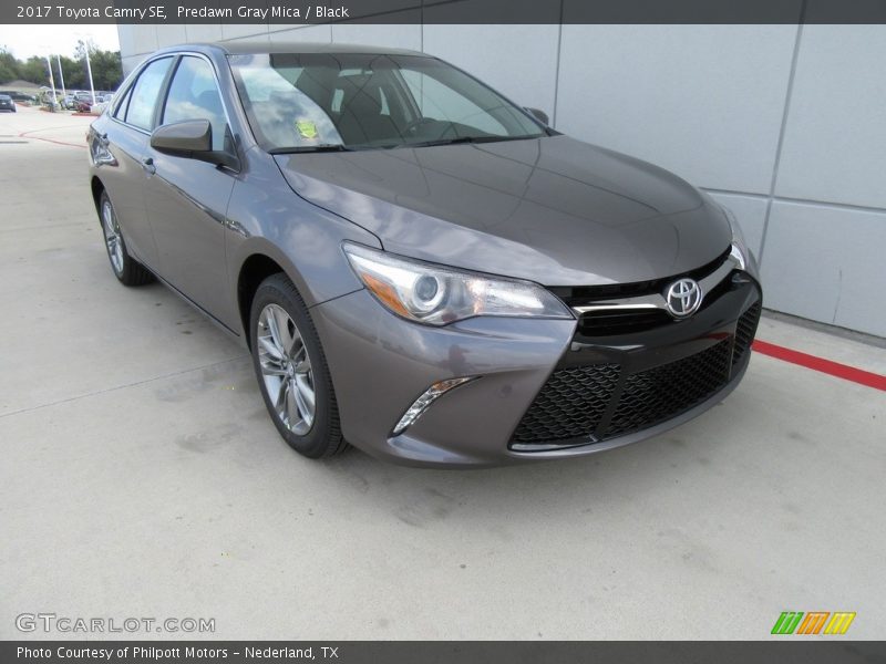 Predawn Gray Mica / Black 2017 Toyota Camry SE