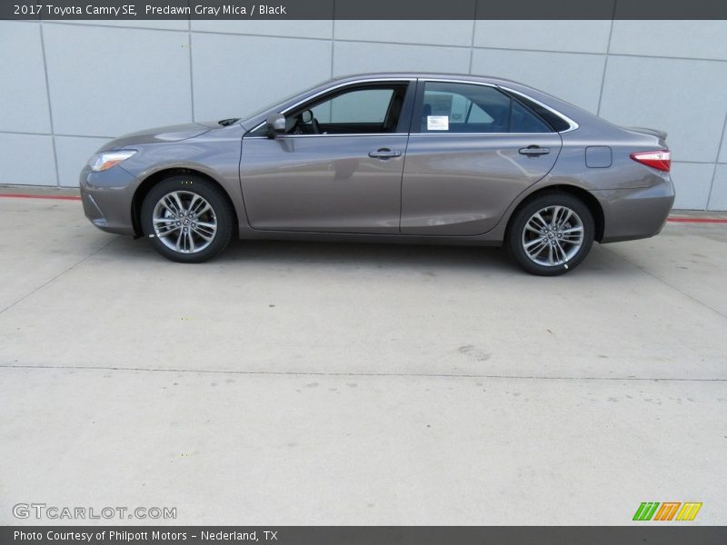 Predawn Gray Mica / Black 2017 Toyota Camry SE