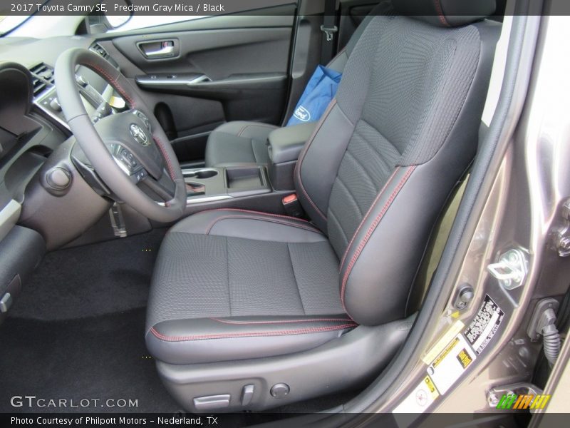 Predawn Gray Mica / Black 2017 Toyota Camry SE