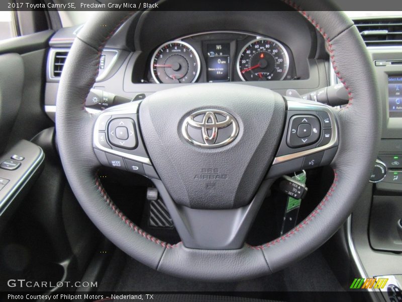 Predawn Gray Mica / Black 2017 Toyota Camry SE