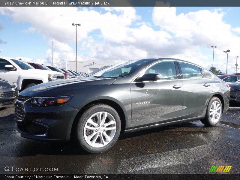 Nightfall Gray Metallic / Jet Black 2017 Chevrolet Malibu LT