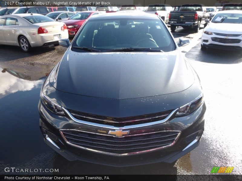 Nightfall Gray Metallic / Jet Black 2017 Chevrolet Malibu LT
