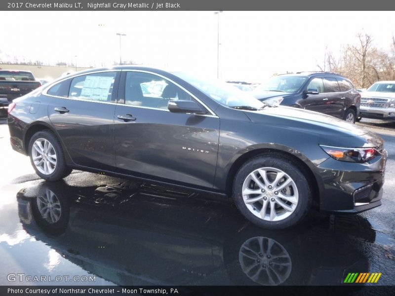 Nightfall Gray Metallic / Jet Black 2017 Chevrolet Malibu LT