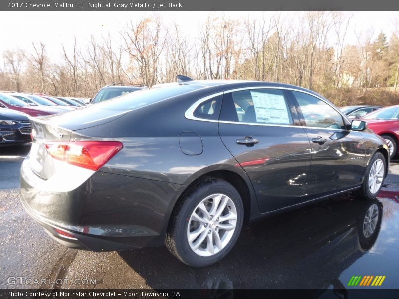 Nightfall Gray Metallic / Jet Black 2017 Chevrolet Malibu LT